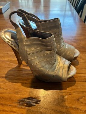 Calvin Klein stacked heel sling backs 
VGUC size 8